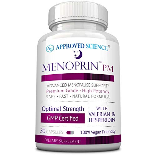 Approved Science Menoprin PM - Advanced Menopause Support - Protykin Black Cohosh - 1 Bottle Menoprin PM - 30 Capsules - Vegan