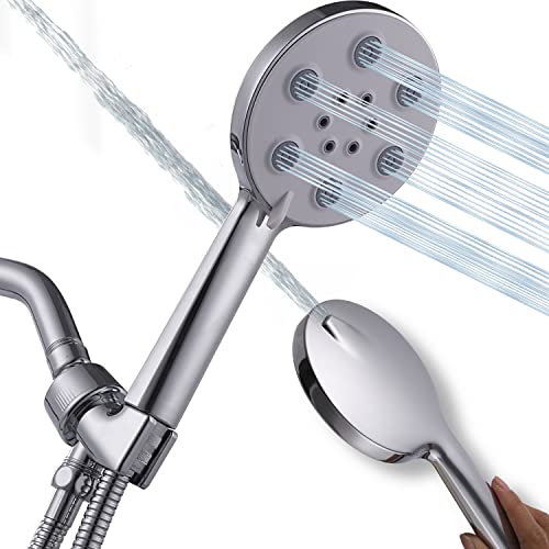 Hochdruck-Handbrause mit Schlauch und Halterung, Hochdruck-Duschkopf, 6 Modi, verstellbarer Umsteller Cover