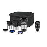 Svbony SV233 Okular Teleskop Set Kuscheln mit SV135 57°- 40°, 6 mm, 17 mm PLOSSL Okular, 2X Barlow Linse, Mond, ND4, 82A Farb Filter, mit Einer Tragbaren Tasche, für Astronomische Visuelle