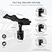 Hitorhike Fishing Rod Holder Universal Fit Kit with Mount Allows for 360-degree Adjustment Kayak Fishing Boat Powerlock Rod Holder (Fishing Rod Holder x2+Round&Square Rail Mount x2)
