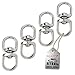 Set of 4 ALAZCO 2-3/8" Hanging Basket Spinners Hanging Macrame Windsock Chimes Bird Feeder Lanterns - Superior Quality - Non Rusting
