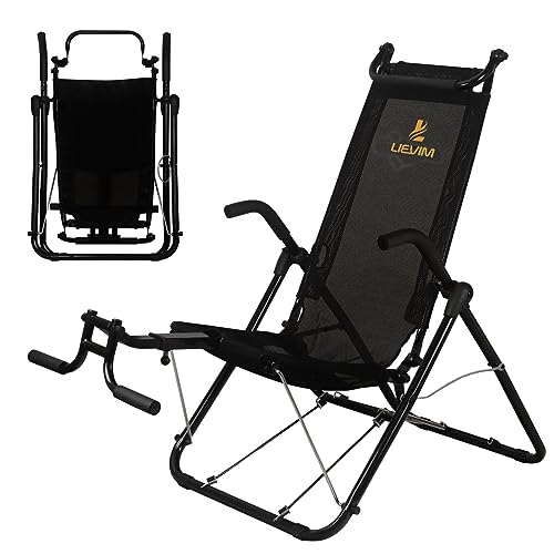 Abdominal Exerciser Chair for Home Gym, Ab Fitness Equipment with Full Body Building and Workout, for Sit Up, Inversion Training, Muscle Strengthening and Back Relief