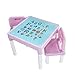 Produktbild LIANGJUN Kindertisch Hocker Tisch Stuhl Für Kinder Lernen Spielzeug Spiel Englisches Alphabet Karikatur Haushalt,Kindergarten (Color : A)