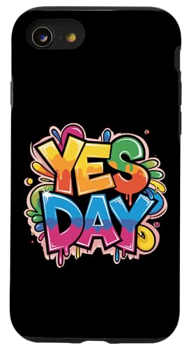Yes Day カラフル スプラッシュ 大胆な表現 スマホケース iPhone SE (2020) / 7 / 8 用