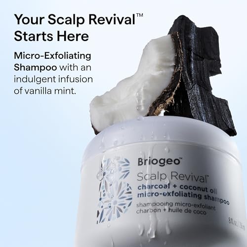 Image of Briogeo Scalp Revival Charcoal + Coconut Oil Micro-Exfoliating Shampoo | Sulfate-Free Scalp Scrub for Dry, Itchy, or Oily Scalp | Detoxifying & Hydrating | Vegan & Cruelty Free