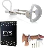 FOPS Penis Extender Weiß – Penisverlängerung & Vergrößerung Extender für Männer bis 9 Std. täglich Penis Strecker Erektionshilfe P03