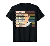 Photo Gallery ruth bader ginsburg femminista rbg girl with book women gift maglietta Photo Gallery ruth bader ginsburg femminista rbg girl with book women gift maglietta
