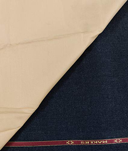 Image of Raymond Fabrics Makers Men's Unstitched Poly Cotton Printed Shirt and Trouser Fabric Set - Gift Pack (Multicolour Free Size)