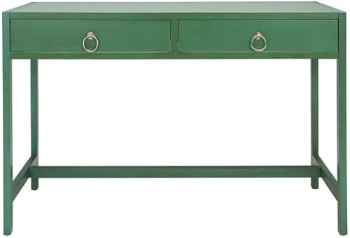 SAFAVIEH Home Collection Esther - Escritorio turquesa con 2 cajones