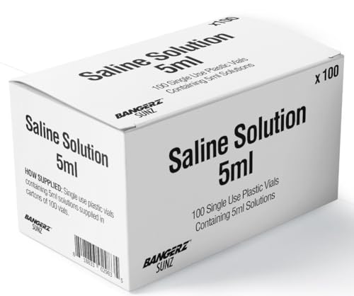 Bangerz Sunz Saline Solution 5ml Unit, 100 per Box