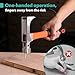 Hotifytools Magnetic Hammer, Stainless Steel Double-Sided Magnetic Chisel Hammer, Ideal for Quick Installation of Various Nail Types