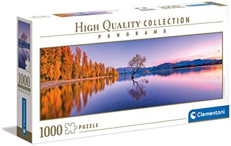 Clementoni Collection Panorama-Lake Wanaka Tree Adulti 1000 Pezzi, Puzzle panoramico, Made in Italy, Multicolore, 39608