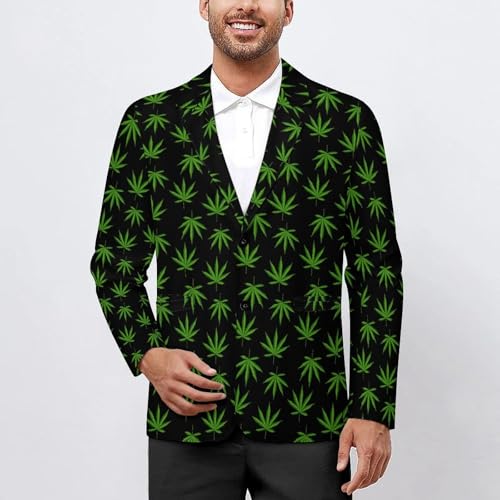 Men's Casual Blazer Two Button Sport Coat Slim Fit Holly Berries Suit Blazer Jacket2