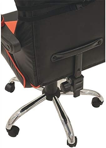 Galileo CASA Gaming Chair with Red and Black Wheels, Black and Red, Dimensions L 61 x W 56 x H 123 cm