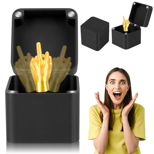 AYESY Dedo médio numa caixa, caixa de presente criativa surpresa para dedo médio middle finger in a box spoof handand caixas de presente irritantes para presentes surpresa natalícia para crianças.