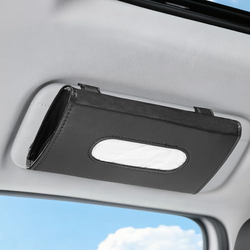 Porte-mouchoirs de voiture avec clips pour fixer vos lingettes sur pare-soleil sans encombrement