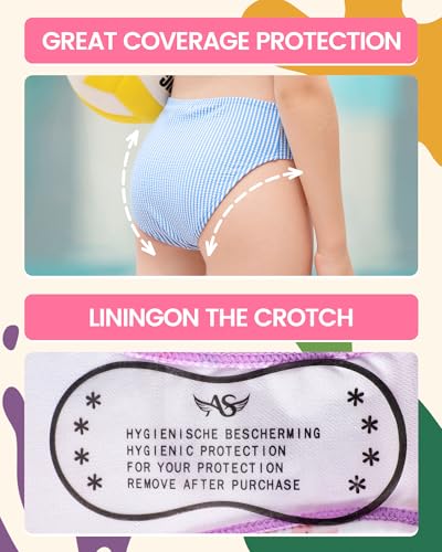 Image of Angel season Girls Swimsuit Bikini Set Two Piece Tankini Bathing Suit Teens High Waisted Beach Swimwear Cute Size 7-14