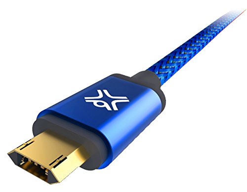 Xtrememac Double Reversible Micro Usb Premium Ballistic Cable-1.2M-Blue Xcl-Rmu-23, Clear #TOP4