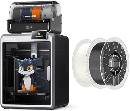 Creality K2 Combo 3D Printer Bundle with PLA Filament Black & White 2Pack