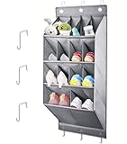 Facile à Installer : Chaque rangement suspendu est suffisamment solide avec trois œillets robustes, trois crochets métalliques amovibles et trois crochets non amovibles. Convient aux portes de 3,4 cm à 4 cm d'épaisseur et peut être facilement installé sur les portes sans outils