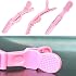 30 Pcs Alligator Hair Clip for Styling Sectioning - Salon Hair Clip for Thick Hair, Plastic Hair Styling Clip with Wide Teeth & Double-Hinged Design (Pink)