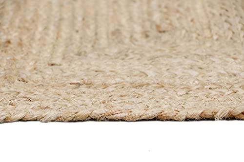 Jute Reversible Table Runner, Natural Beige, 13x36 Inches - Image 3