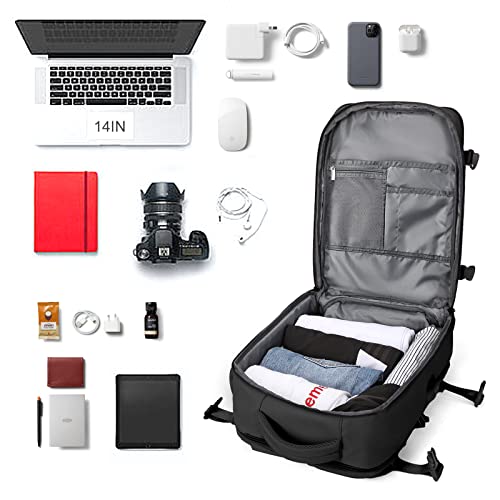 Mochila coowoz de viagem esportiva unissex, bagagem de cabine, aprovada por companhias aéreas, para