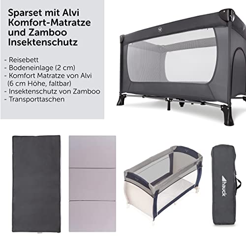 Reisebett Hauck Baby Set mit Matratze und Moskitonetz