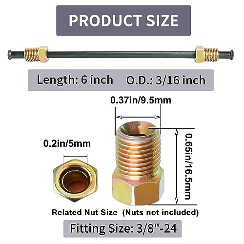 image for MuHize Direct Fit Brake Line Kit - 6