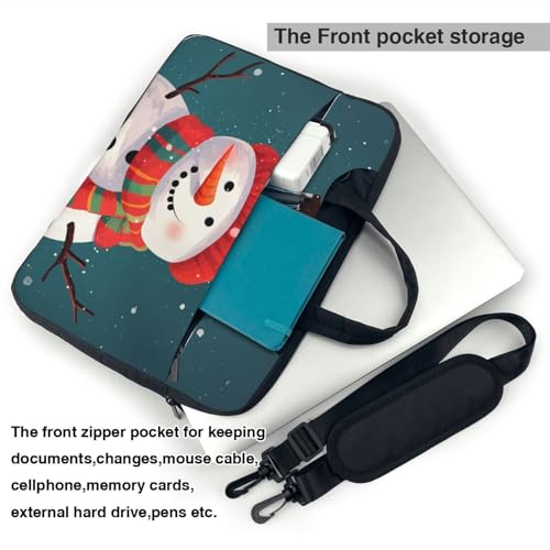 Bolso de hombro para laptop tamaño 14 pulgadas negro miniatura 3