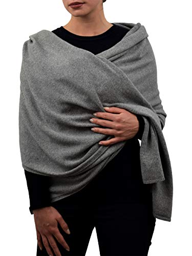 Dalle Piane Cashmere - Stola aus 100% regeneriertem Kaschmir - für Frau, Farbe: Grau, Einheitsgröße Cover