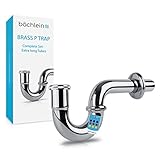 Washing Machine P Trap - The Key To A Clean And Fresh Home! 30 Bächlein 1 1/4 Inch Bathroom Brass P-Trap - Chrome Plated - German High Quality Brand