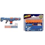 Produkt 1: ENTHÄLT 24 NERF DARTS: Der Blaster kommt mit 24 Nerf Darts, um das 10-Dart Clip-Magazin vollständig zu laden und 14 weitere Darts zum Nachladen zur Verfügung zu haben