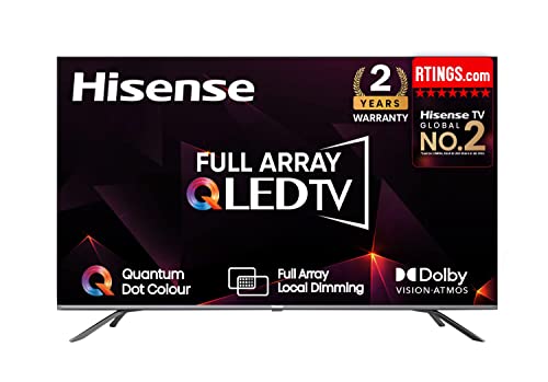 Hisense 139 cm (55 inches) 4K Ultra HD Smart Certified Android QLED TV 55U6G (Metal Gray)