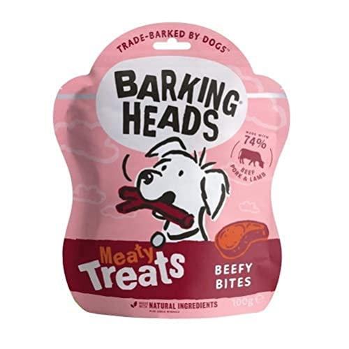 Barking Heads Meaty Treats Beefy Bites 100 g x 7 Cover