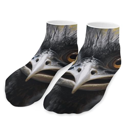 Emu Socks Ankle Length Socks Casual Short Socks for Women Men Low Cut Sports Socks Running Socks No Show Socks Ankle Socks Athletic Socks Workout Socks - Main Image