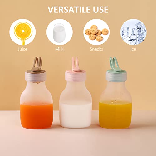 Aulege 4 Pcs Silicone Breastmilk Storage Bags, Reusable Leakproof Milk Freezer Storage Bags, Fl 8Oz/240Ml Breast Milk Storage Container, Bpa Free Baby Food Pouches #TOP3
