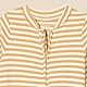 Amazon Essentials Unisex Baby Schlaf- und Spielanzug mit Fuß, 3er-Pack, Haferbeige Meliert/Streifen/Tiger, 3-6 Monate