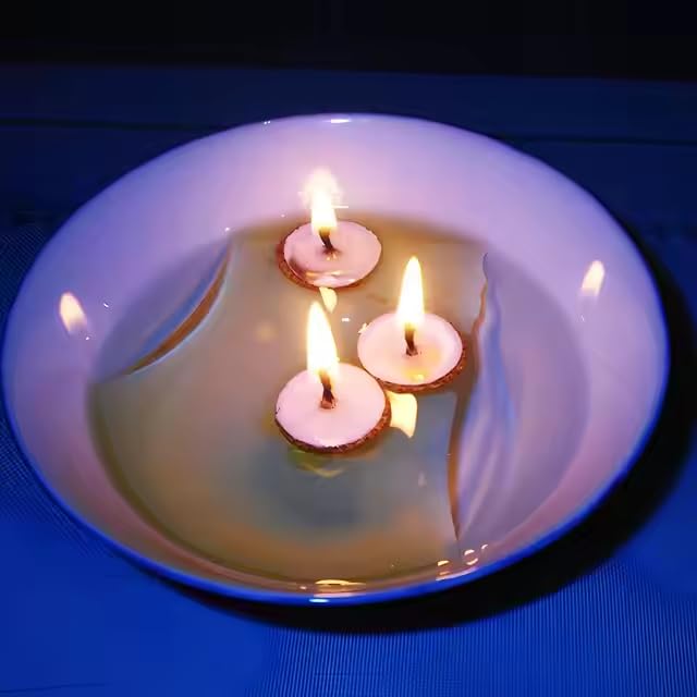 42 Lamparillas Mariposas Velas de Aceite 3 Cajas Colores Surtidos Vela Lámpara