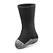Dr. Comfort Transmet Crew Socks for Partial Foot Amputation (Large (Men's 10.5-12/Women's 11.5-13), Black)