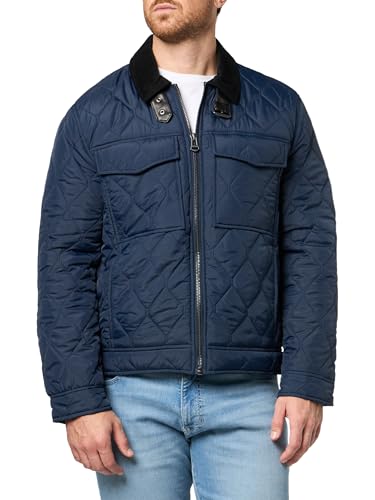 Image of Cole Haan Men's Diamond Quilt Long Sleeve Casual Jacket