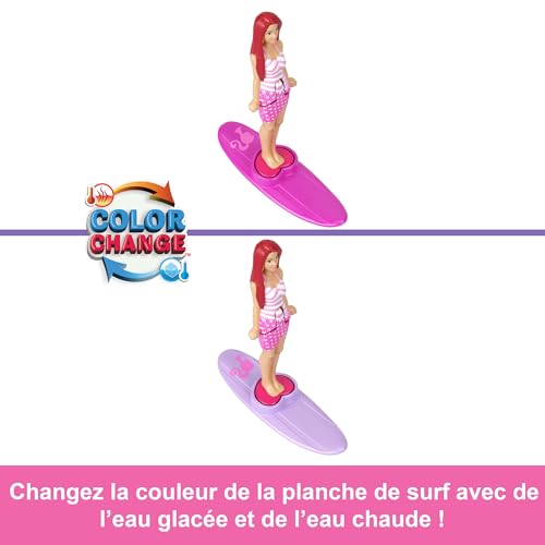 Barbie Coffret 4 Poupées et 4 Véhicules Mini BarbieLand contenant 4 mini poupées Barbie de 4 cm et 4 véhicules emblématiques avec éléments qui changent de couleur JGL30 - vue 4