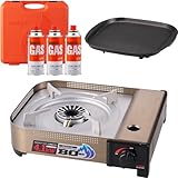 【セット買い】イワタニ Iwatani 岩谷 カセットフー BO- CB-AH-41N + 鉄板焼プレート CB-A-TPP + カセットガス CB缶 3P セット