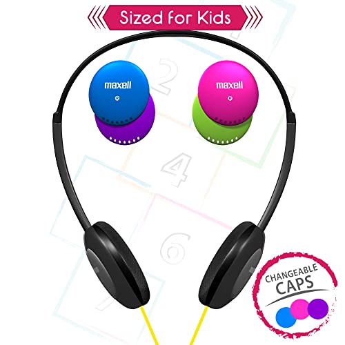 Image of Maxell 195004 Action Kids Headphone with Microphone Black
