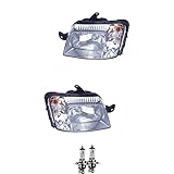 Osram Original Line H4 Halogen Scheinwerfer Frontscheinwerfer Set H4 für Panda Van inkl. OSRAM Lampen mit Elektromotor Stellmotor LWR
