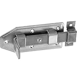 Türriegel Edelstahl 120 mm x 55 mm | Witterungsbeständiges Riegelschloss