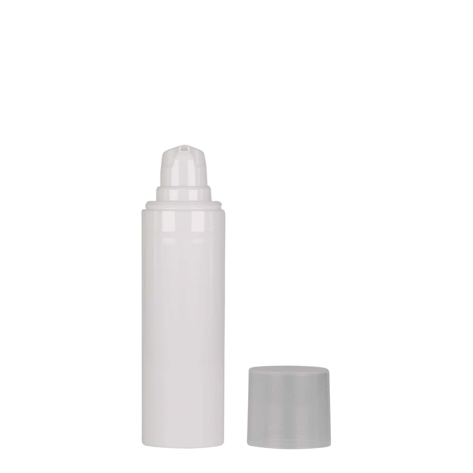 Zestaw 50 dozowników Airless Micro 30 ml z polipropylenu z zamknięciem wtykowym, kolor biały