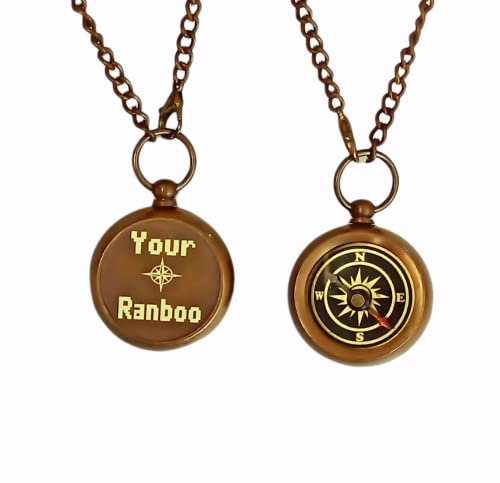 Your Ranboo Your Tubbo Your Tommy Compass Necklace Dream SMP MCYT Mine Working Compass Gifts (Your Ranboo)