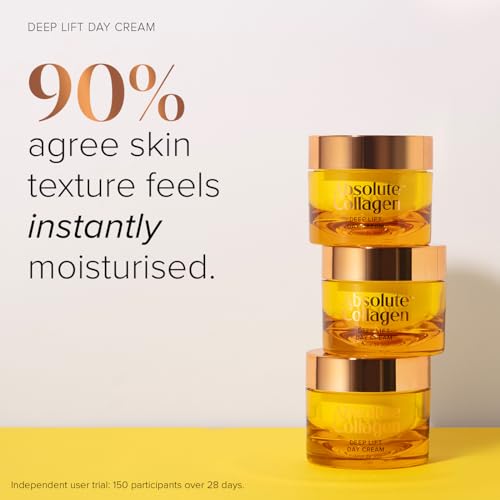 Absolute Collagen Deep Lift Day Cream SPF30 - Hydrating Face Moisturiser with UVA/UVB Protection - Collagen Boosting Formula Increases Skin Elasticity, Evens Skin Tone, Smooths & Firms - Anti-Ageing Absolute Collagen Deep Lift Day Cream SPF30 - Hydrating Face Moisturiser with UVA/UVB Protection - Collagen Boosting Formula Increases Skin Elasticity, Evens Skin Tone, Smooths & Firms - Anti-Ageing