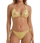 Amazon.co.jp: [Maeau] 水着 ビキニ レディース セクシー 光沢 無地